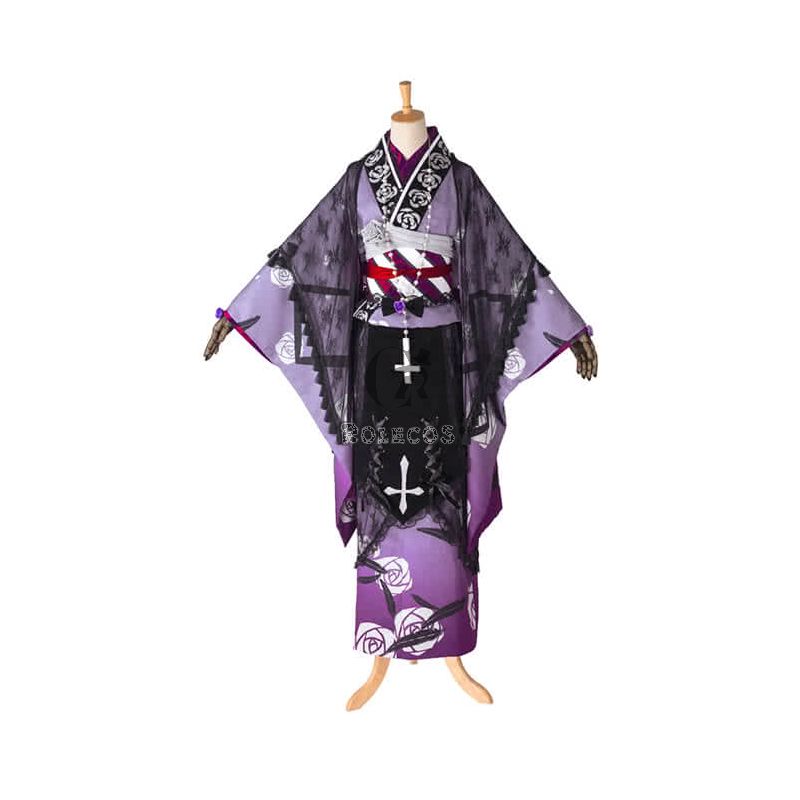 Rozen Maiden Hinaichigo Pink Kimono Anime Cosplay Costumes