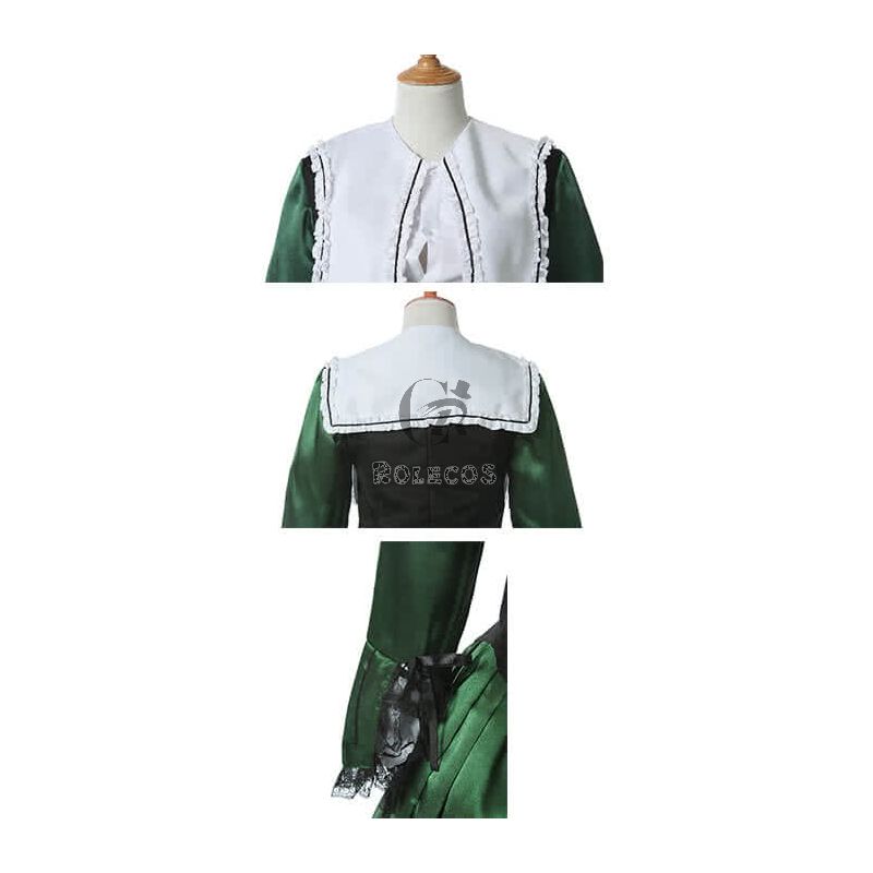 Rozen Maiden Suiseiseki Green Lolita Cosplay Costumes 