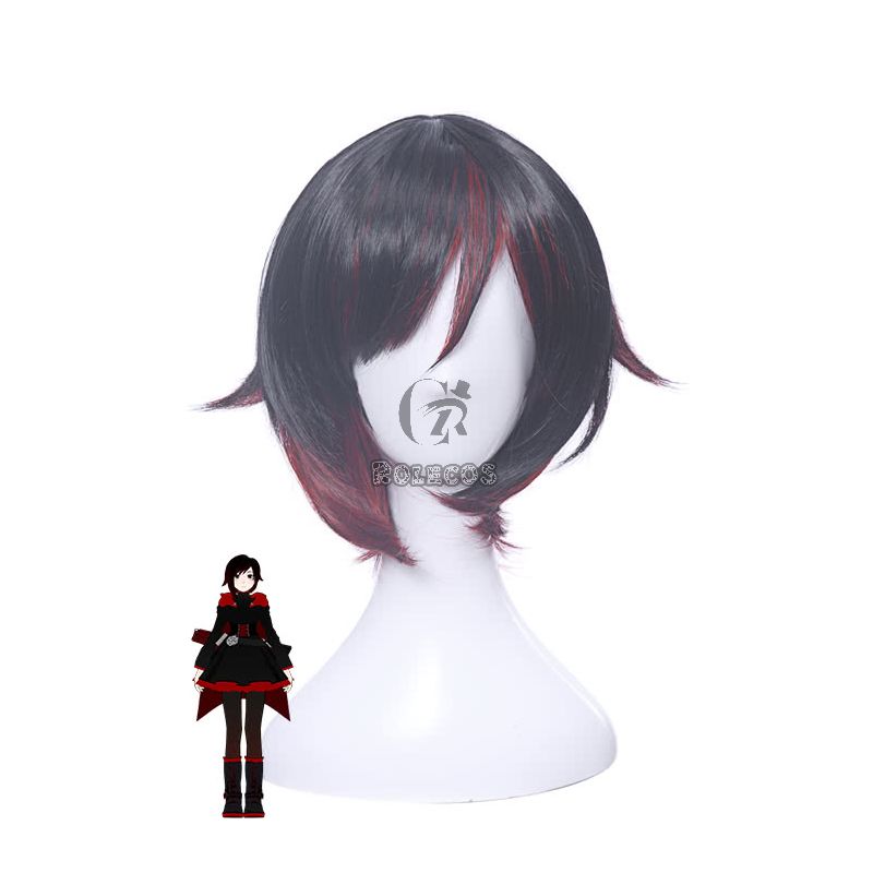 Ruby Rose Red and Black Short Cosplay Wigs