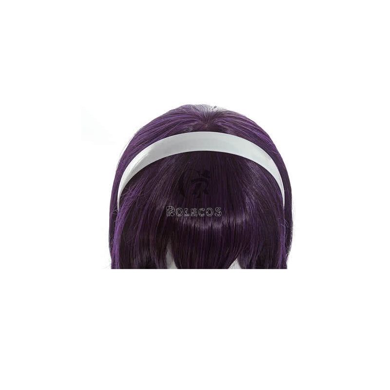 Saenai Heroine no Sodatekata Utaha Kasumigaoka Black Purple Long Straight Women Cosplay Wigs 