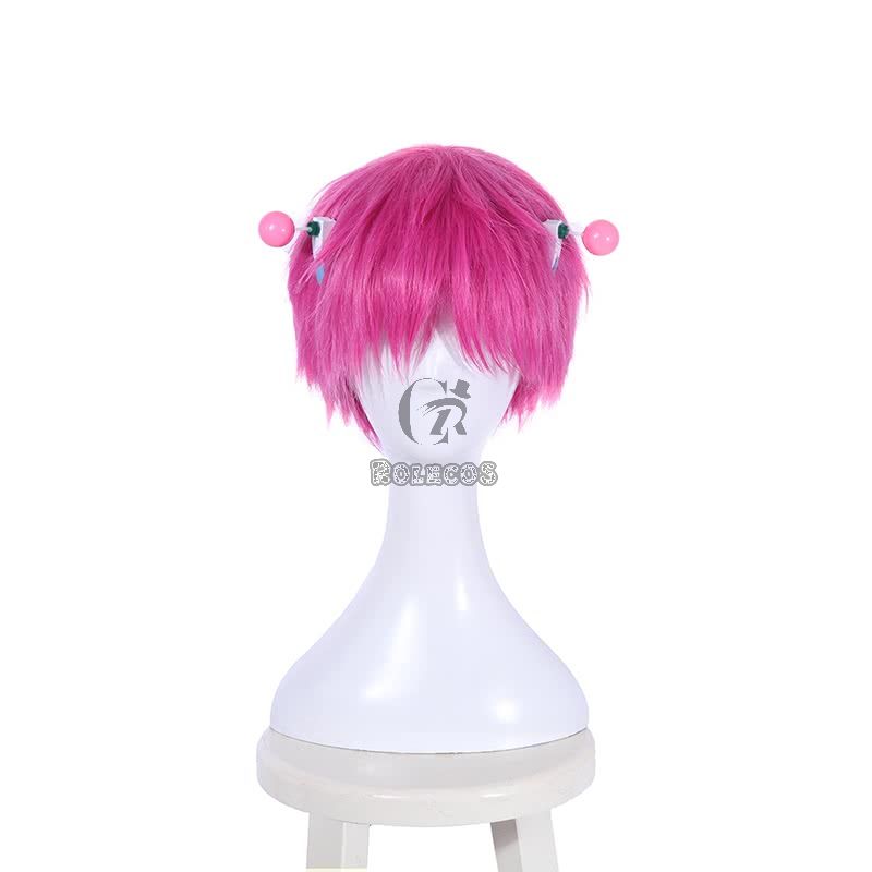 Saiki Kusuo no sai-nan  Saiki Kusuo Pink Short Cosplay Wigs
