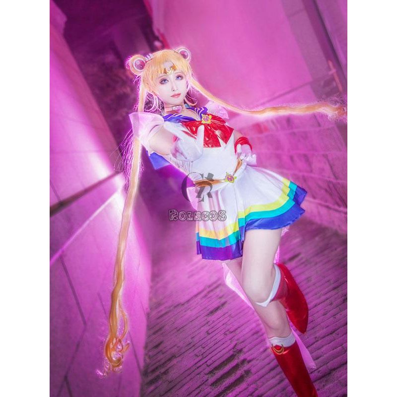 Sailor Moon Eternal Tsukino Usagi New Combat Suit Cosplay Costume