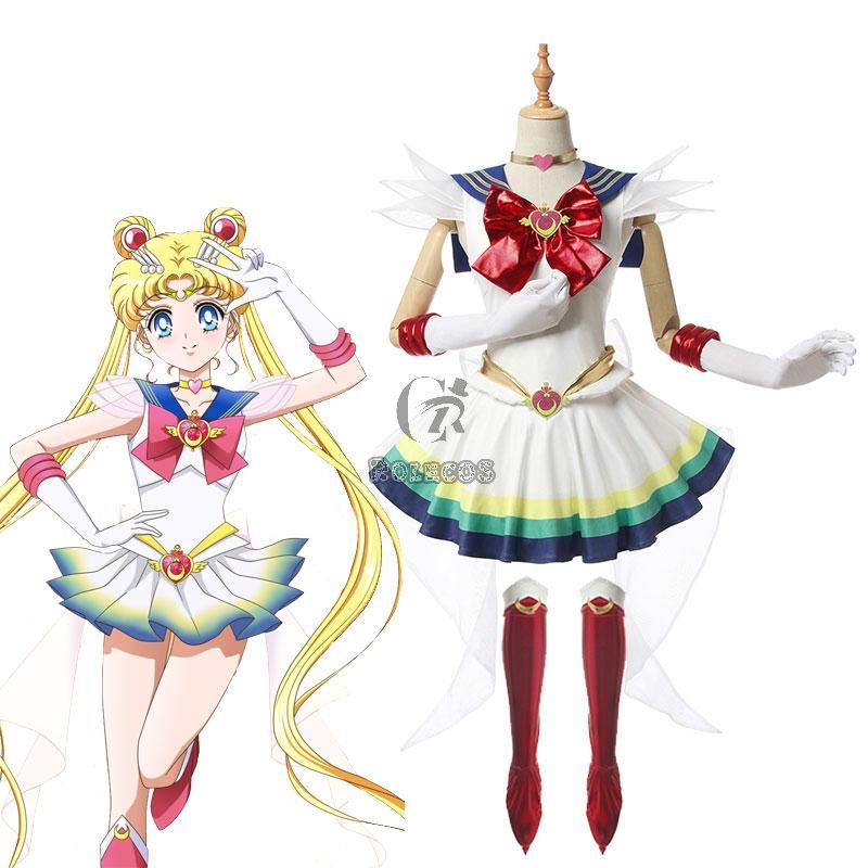 Sailor Moon Eternal Tsukino Usagi New Combat Suit Cosplay Costume