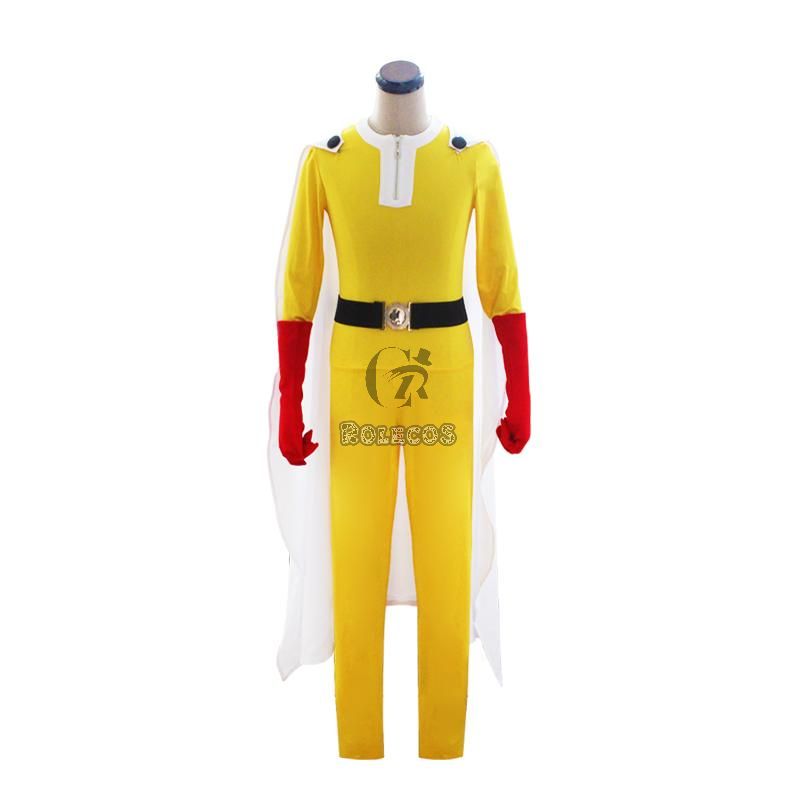 Saitama Jumpsuit Battle Suit Cosplay Full Sets