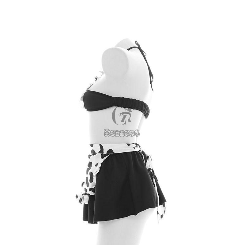 Sexy Maid Cows Lingerie Cosplay Costume