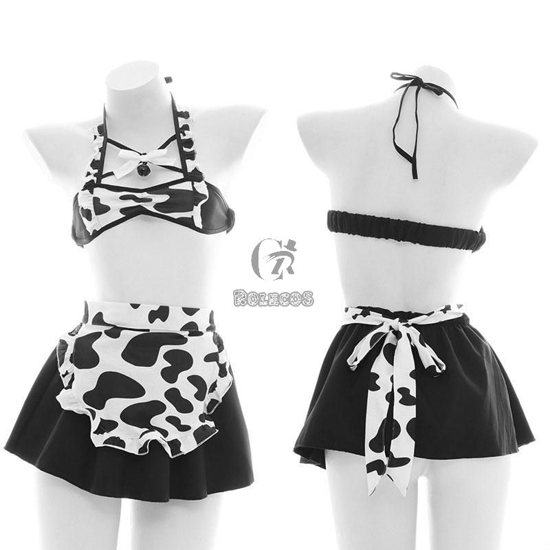 Sexy Maid Cows Lingerie Cosplay Costume