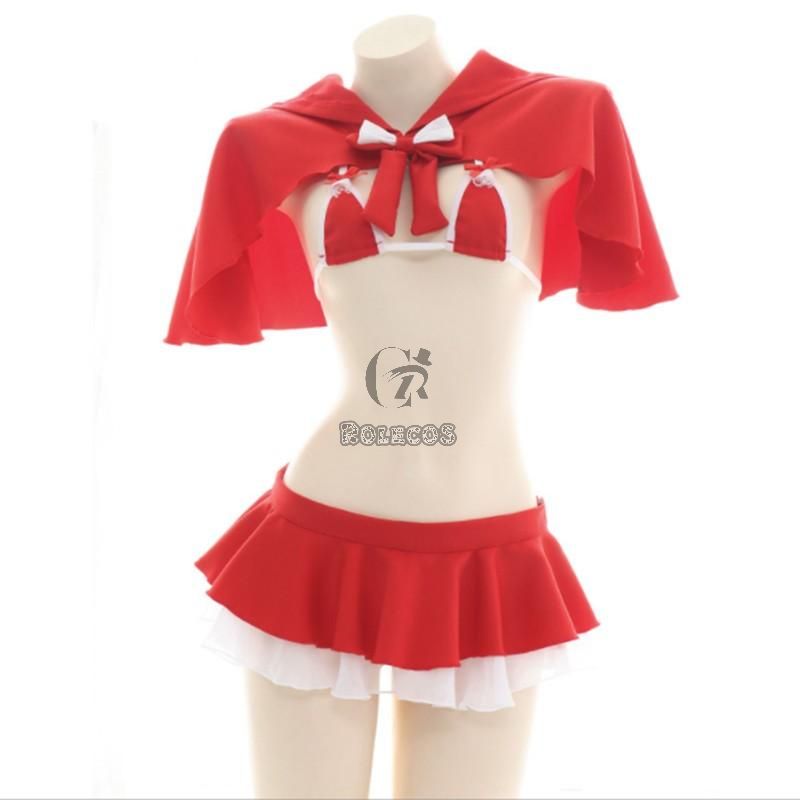 Sexy Suit Hoodie Cloak Christmas Cosplay Costume