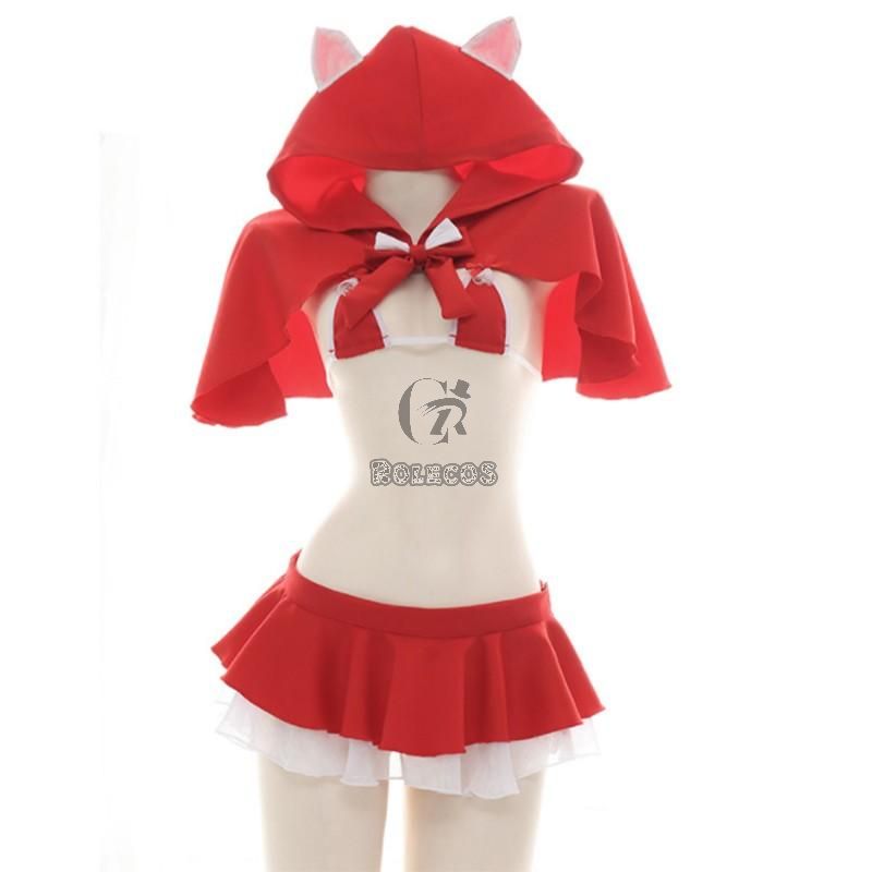 Sexy Suit Hoodie Cloak Christmas Cosplay Costume