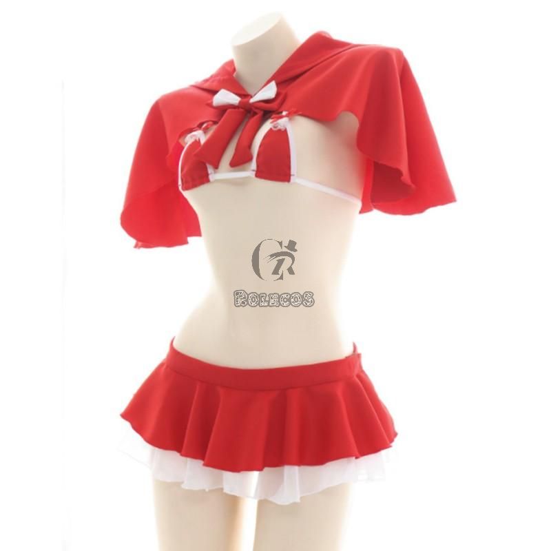 Sexy Suit Hoodie Cloak Christmas Cosplay Costume