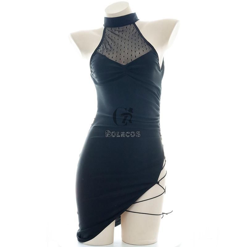 Sexy Translucent High Cut Dress Cosplay Costume