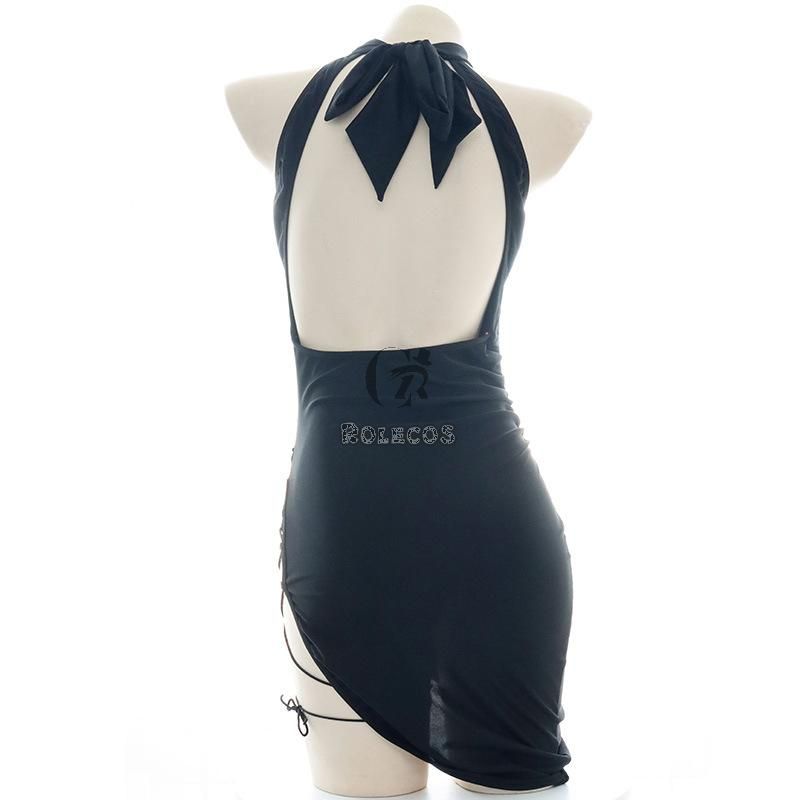 Sexy Translucent High Cut Dress Cosplay Costume