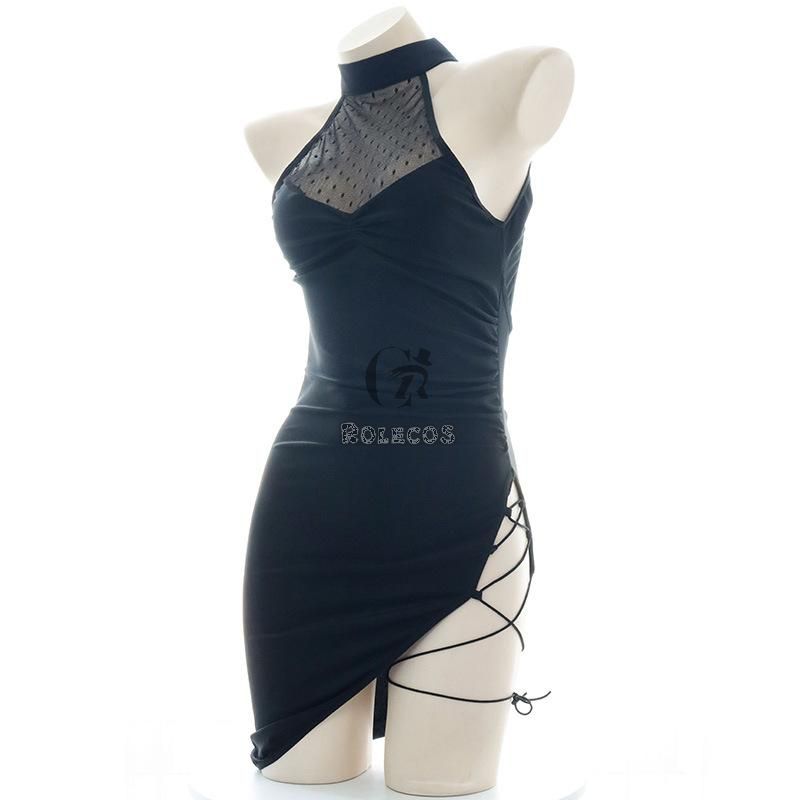 Sexy Translucent High Cut Dress Cosplay Costume