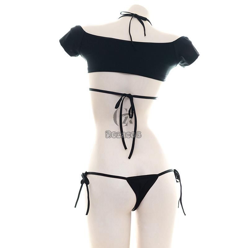 Short T-shirt Sexy Bikini Cosplay Costume