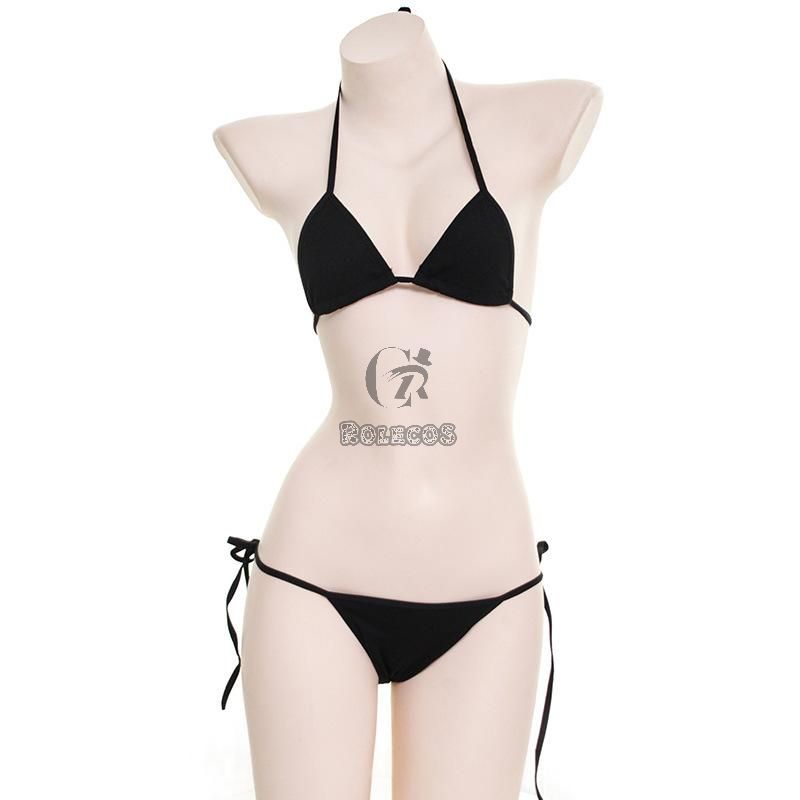 Short T-shirt Sexy Bikini Cosplay Costume