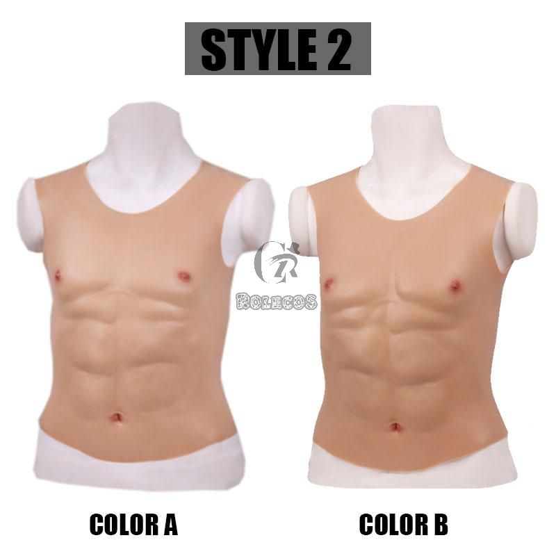 Silicone False Fake Muscle Muscle Chest Man Cosplay Prop