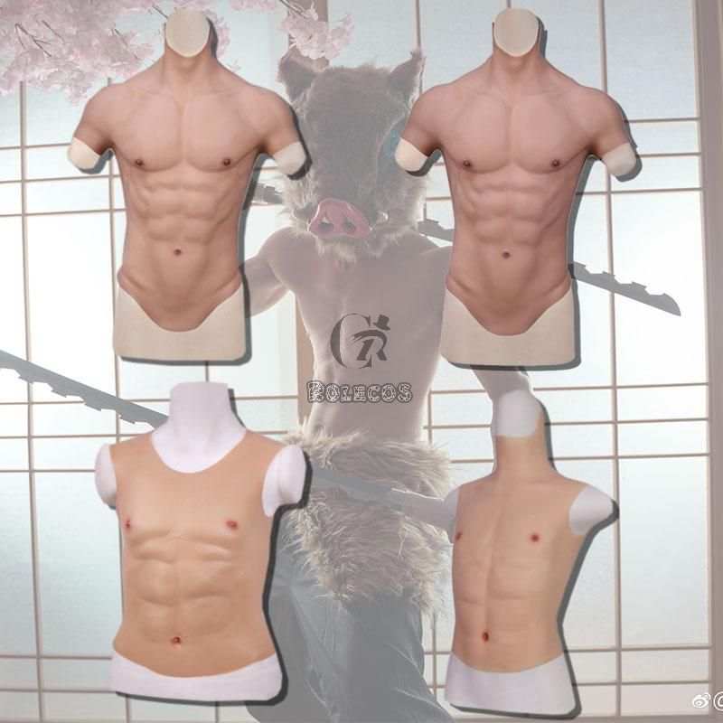 Silicone False Fake Muscle Muscle Chest Man Cosplay Prop