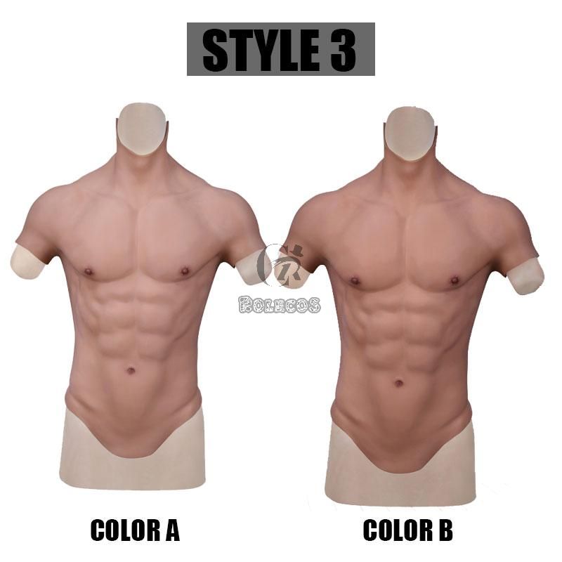 Silicone False Fake Muscle Muscle Chest Man Cosplay Prop