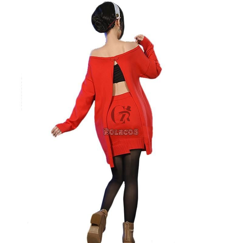 SPY×FAMILY Forger Red Dress Daily Cosplay Costume