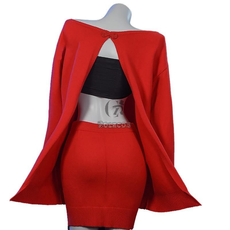 SPY×FAMILY Forger Red Dress Daily Cosplay Costume