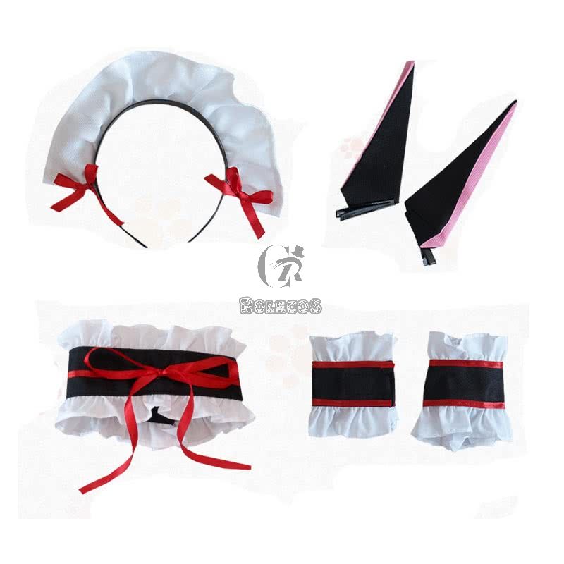 Steins;Gate 0 Akiha Rumiho Maid Cosplay Costume Full Sets