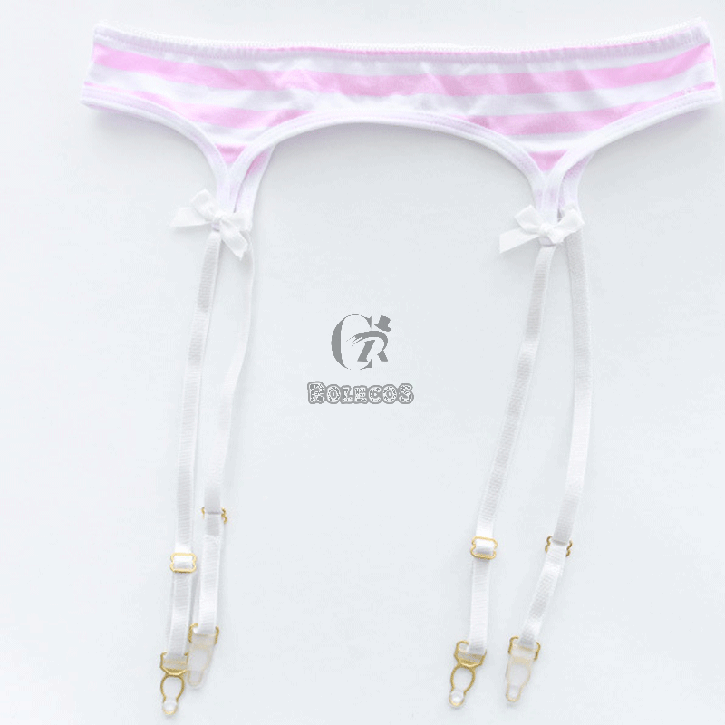 Striped Japanese Cute Bikini 2 Colors Cosplay Costume
