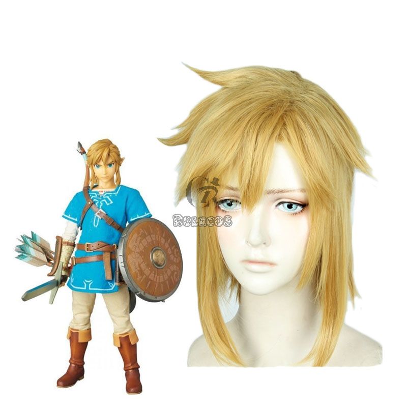 The Legend of Zelda Breath of the Wild Link Blond Cosplay Wigs