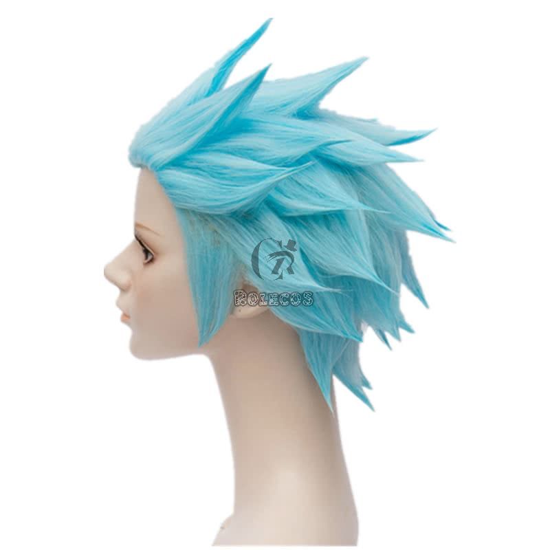 30cmThe Seven Deadly Ban Short Blue Synthetic Cosplay Wigs