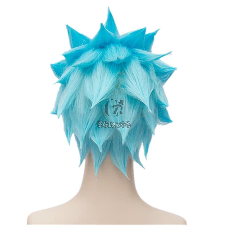 30cmThe Seven Deadly Ban Short Blue Synthetic Cosplay Wigs