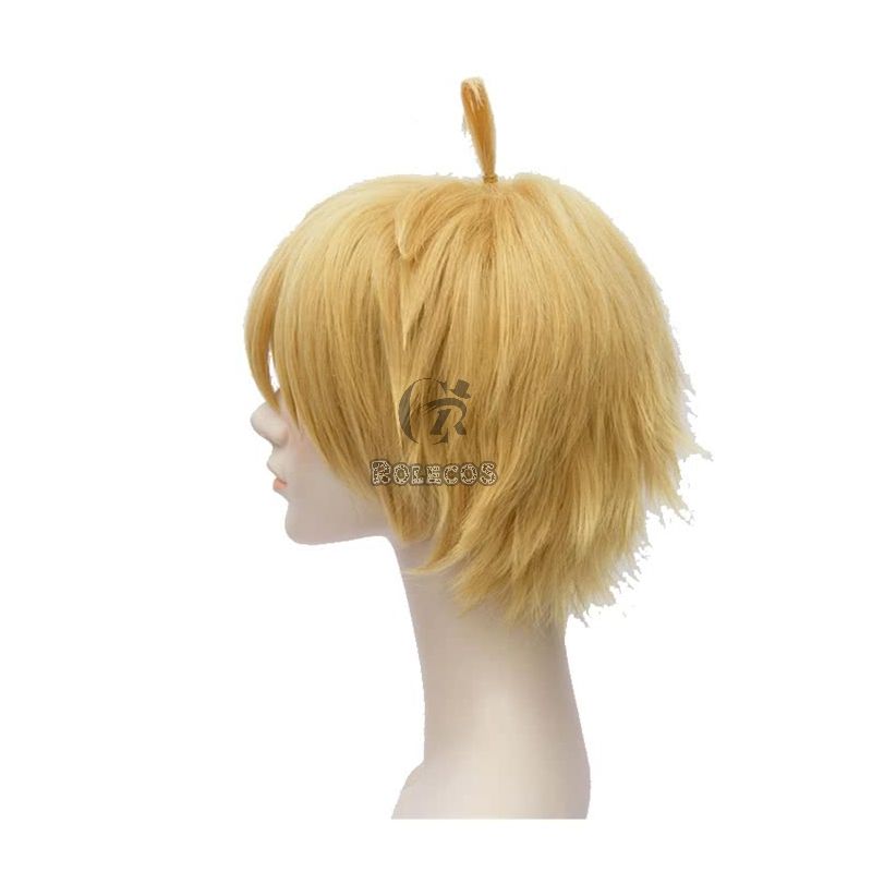 35cm The Seven Deadly Sins  Meliodas Blond Short Synthetic Cosplay Wigs