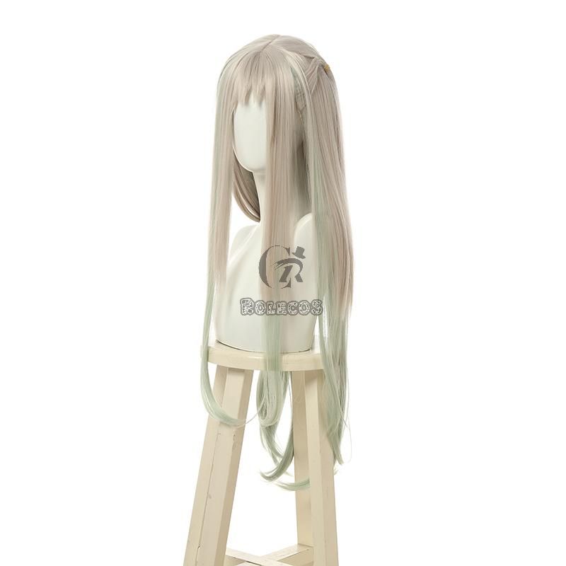 Toilet-Bound Hanako-kun Yashiro Nene Gray Mixed Green Long Cosplay Wigs 
