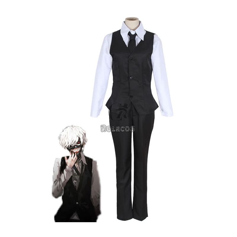 Tokyo Ghoul Kaneki Ken Antique Coffee Shop Work Uniform Cosplay Costumes