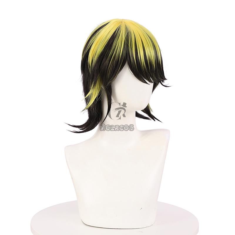 Tokyo Revengers Hanemiya Kazutora Blond Mixed Black Cosplay Wigs