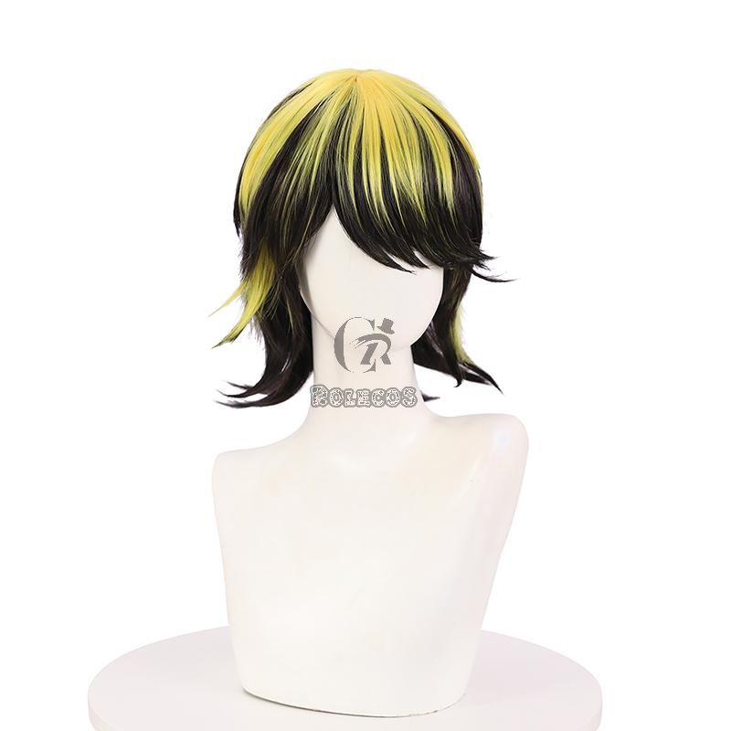 Tokyo Revengers Hanemiya Kazutora Blond Mixed Black Cosplay Wigs