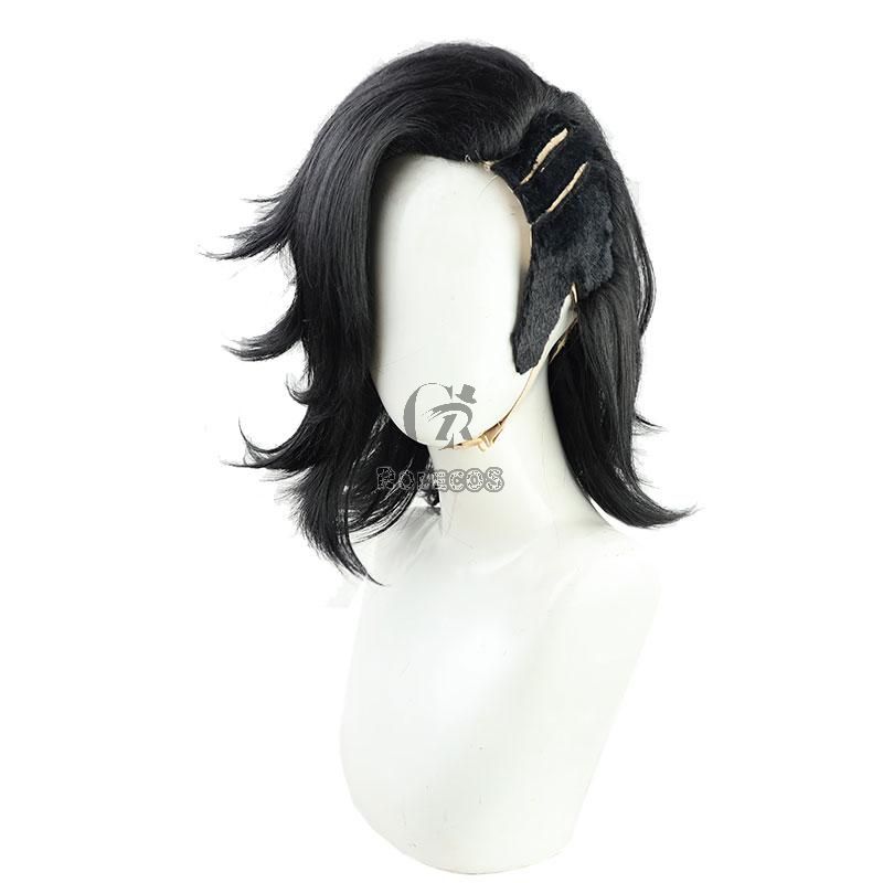 Tokyo Revengers Kokonoi Hajime Black  Cosplay Wigs