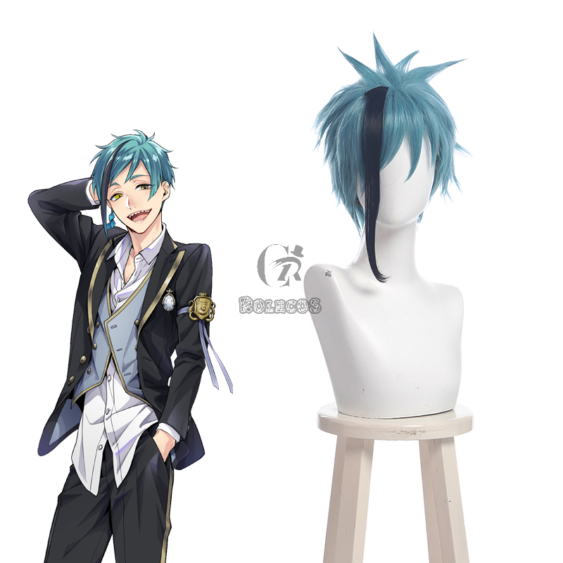 Twisted Wonderland Floyd Leech Twins Ice Blue Cosplay Wigs