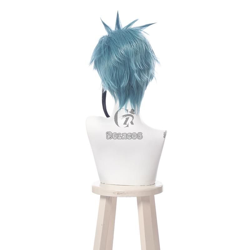 Twisted Wonderland Floyd Leech Twins Ice Blue Cosplay Wigs Back