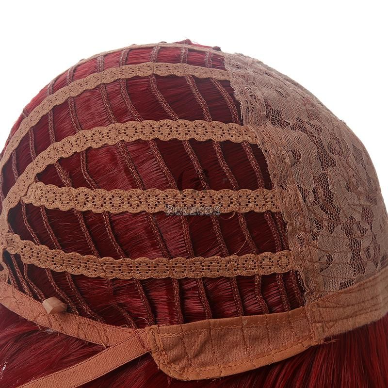 Twisted Wonderland Riddle Rosehearts Red Short Cosplay Wigs With Cap