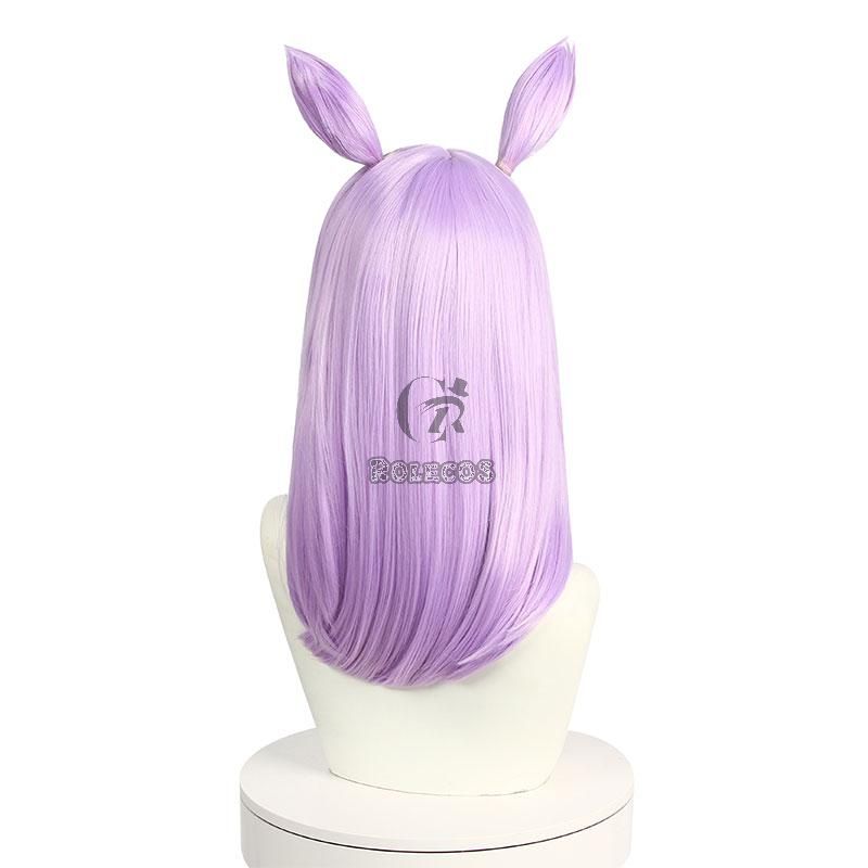 Uma Musume Pretty Derby Mejiro McQueen Purple Cosplay Wigs With Ears