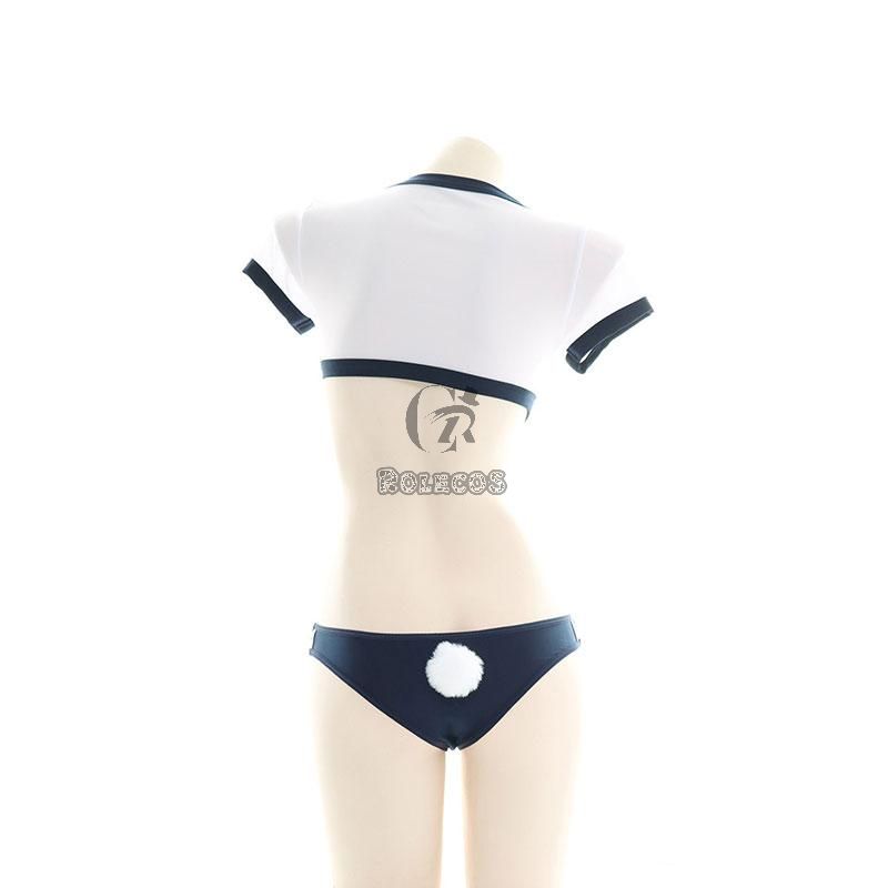 Uniform Underwear Love Hollow Cosplay Costume With Bunny Tail