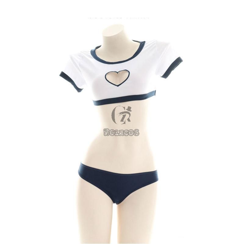 Uniform Underwear Love Hollow Cosplay Costume With Bunny Tail