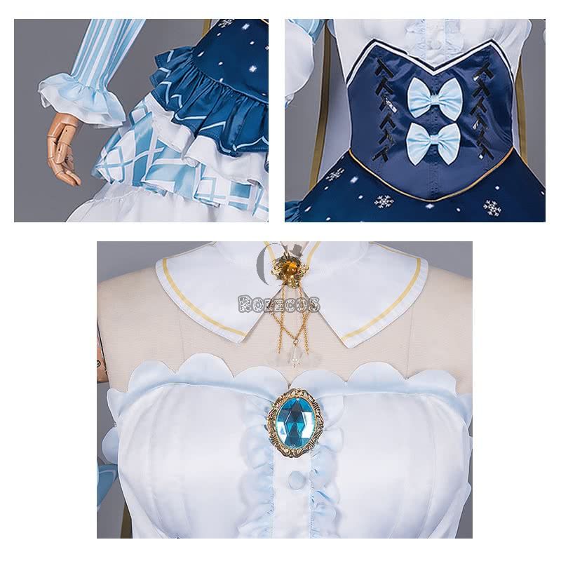 Vocaloid 2019 Hatsune Miku Star and Snow Princess Cosplay Costumes