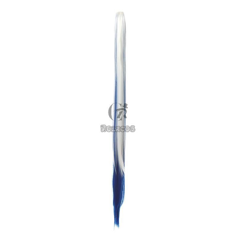 Vocaloid Hatsune Miku Snow 2018 White Blue Mixed Color Cosplay Wigs