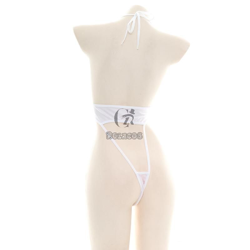 White Sexy Lace Bodysuit Underwear Cosplay Costume