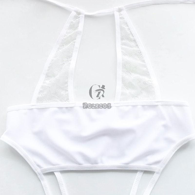 White Sexy Lace Bodysuit Underwear Cosplay Costume