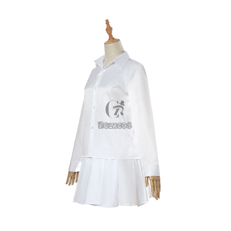 Yakusoku no Neverland  Emma  White Shirt Skirt Cosplay Costume