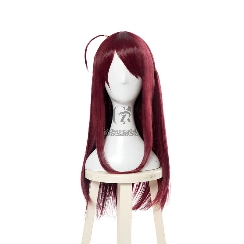 ZOMBIE LAND SAGA Minamoto Sakura Red Long Cosplay Wigs
