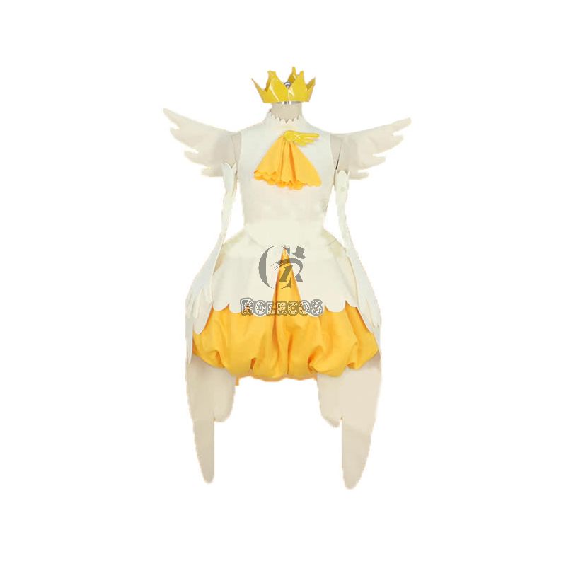 Cardcaptor Sakura Sakura Kinomoto Shapeshift Yellow Dress Cosplay Costumes
