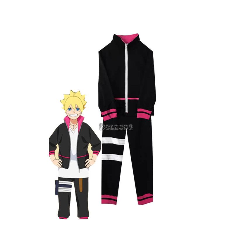 Naruto Uzumaki Naruto Black Anime Cosplay Costumes