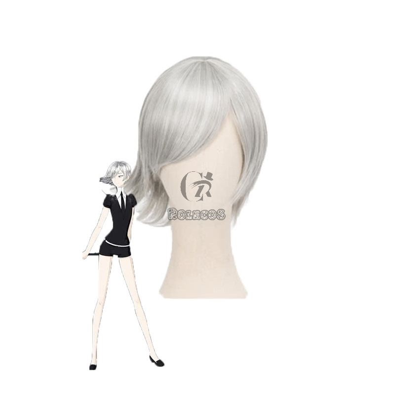 Land of the Lustrous Houseki no Kuni Goshenite Short Gray Cosplay Wigs