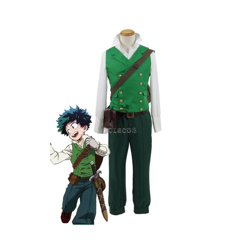 My Hero Academia Izuku Midoriya Anime Cosplay Green Costumes
